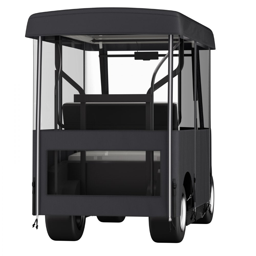 VEVOR Golf Cart Enclosure, Polyester Driving Enclosure, Club Car Covers Universal Fits for 2+2 Passenger Golf Carts, Sunproof and Dustproof Outdoor Cart Cover