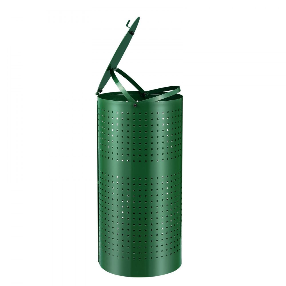 VEVOR Dog Poop Trash Can with 50 Liner Bags, 11.5 Gallons Outdoor Dog Waste Bin with Lid & Liner Clip for Pet Waste Station, Dog Waste Disposal Container for Garden Backyard Park