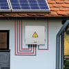 VEVOR PV Combiner Box, 4 String, Solar Combiner Box with 10A Rated Current Fuse 63A Circuit Breaker Lightning Arrester and Solar Connector, ABS Plastic Case for On / Off Grid Solar Panel System, IP65