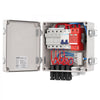 VEVOR PV Combiner Box, 4 String, Solar Combiner Box with 10A Rated Current Fuse 63A Circuit Breaker Lightning Arrester and Solar Connector, ABS Plastic Case for On / Off Grid Solar Panel System, IP65