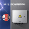 VEVOR PV Combiner Box, 6 String, Solar Combiner Box with 15A Rated Current Fuse 125A Circuit Breaker Lightning Arrester and Solar Connector, Steel Case for On / Off Grid Solar Panel System, IP65