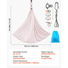 VEVOR Aerial Yoga Hammock, 300 lbs Load Aerial Silk, Yoga Swing with Nylon Fabric, PE Zipper Bag for Parent-Child Interaction, Strengthen Muscles & Improve Practice, Hammock and Swing Combo