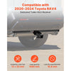 VEVOR Class 3 Trailer Hitch, 2-Inch Receiver, 6000 lbs, Q345B Steel Tube Frame, Compatible with 2020-2024 Toyota RAV4, Multi-Fit Hitch to Receive Ball Mount, Cargo Carrier, Bike Rack, Tow Hook, Black