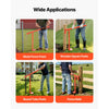 VEVOR 32 in T Post Puller, Heavy Duty Fence Post Puller with 43 in Lifting Chain, Rust-Resistant Steel, Labor-Saving T-Post Remover Tool for Round Fence Posts, Sign Posts & Tree Stumps