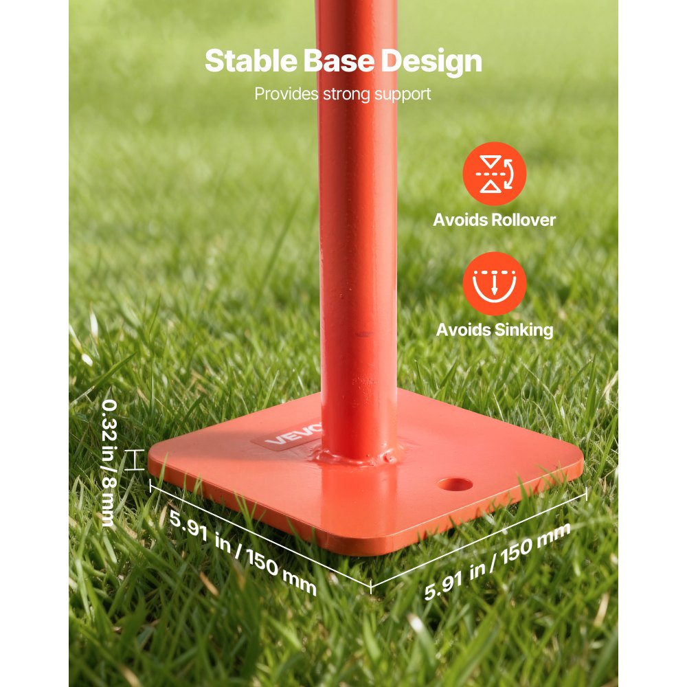 VEVOR 36 in T Post Puller, Heavy Duty Steel Fence Post Puller, 660lb Load Capacity, Labor-Saving T-Post Remover Tool for Round Fence Posts, Sign Posts & Tree Stumps, Lifting Chain Not Included