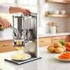 VEVOR French Fry Cutter, Commercial Vegetable Chopper with 4 Blades - 1/4", 3/8", 6-Wedge Slicer & Apple Corer - Wall Mount Stainless Steel Potato Cutter, for Home & Restaurant Use