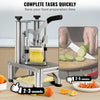 VEVOR Commercial French Fry Cutter with 4 Replacement Blades, 1/4″ & 3/8″ Blade Easy Dicer Chopper, 6-wedge Slicer & 6-wedge Apple Corer, Lemon Potato Cutter for French Fries with Tray and Handle