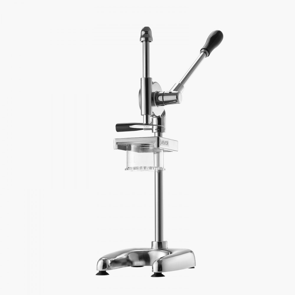 VEVOR Commercial French Fry Cutter, Stainless Steel Fried Potato Strips Squeezer, Long French Fries Maker with Pull-out Extruder, Manual Mashed Potato Squeezer Machine for Restaurants & Home Kitchen
