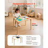 VEVOR Sensory Table for Toddlers, Foldable Wooden Kids Activity Table with Double-Sided Board, Storage Bins, and Non-Slip Feet, for Boys and Girls Playing Sand and Water, Drawing, Studying, Dining