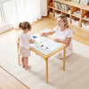 VEVOR Sensory Table for Toddlers, Foldable Wooden Kids Activity Table with Double-Sided Board, Storage Bins, and Non-Slip Feet, for Boys and Girls Playing Sand and Water, Drawing, Studying, Dining