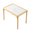 VEVOR Sensory Table for Toddlers, Foldable Wooden Kids Activity Table with Double-Sided Board, Storage Bins, and Non-Slip Feet, for Boys and Girls Playing Sand and Water, Drawing, Studying, Dining