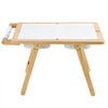 VEVOR Sensory Table for Toddlers, Wooden Kids Activity Table and Art Easel with Reversible Double-Sided Board, Storage Bins, for Boys and Girls Playing Sand and Water, Drawing, Studying, Dining