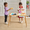 VEVOR Sensory Table for Toddlers, Kids Activity Table with 3 Foldable Storage Bins & Paper Roll Holder, Indoor/Outdoor Play Sand and Water Table, Wooden Kids Sensory Drawing Table, Gift for Boys Girls