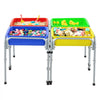 VEVOR Sensory Table for Toddlers, Kids 4-Station Sand and Water Adjustable Play Table with Detachable Storage Bins and Non-Slip Feet, Carbon Steel Frame, Rounded Corners, for Boys and Girls Exploring