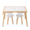 VEVOR Sensory Table and Chairs Set, Toddlers Activity Table with 2 Stools, 2 Storage Bins & Paper Roll Holder, Indoor/Outdoor Play Sand and Water Table, Wooden Kids Sensory Table - Gift for Boys Girls