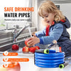 VEVOR 15ft Heated Water Hose for RV, Heated Drinking Water Hose Antifreeze to -45°F, Automatic Self-regulating, 5/8" I.D. with 3/4" GHT Adapter, Lead and BPA Free