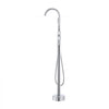VEVOR Freestanding Bathtub Faucet, Floor Mount, Freestanding Tub Filler, Shower Mixer Taps, Two Water Modes, 360° Swivel Spout, for Bathing & Showering Pet Bathing Cleaning Drains Toilet Flushing