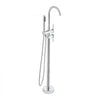 VEVOR Freestanding Bathtub Faucet, Floor Mount, Freestanding Tub Filler, Shower Mixer Taps, Two Water Modes, 360° Swivel Spout, for Bathing & Showering Pet Bathing Cleaning Drains Toilet Flushing