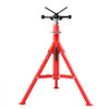VEVOR V Head Pipe Stand 1/8-12 inch Capacity, Adjustable Height 28-52 inch, Pipe Jack Stands 2500 lbs Load Capacity, Portable Folding Pipe Stands, Carbon Steel Body More Durable