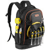 VEVOR Tool Backpack with Tools, 65 Pockets, Heavy-duty Tools Storage Organizer Bags with Laptop Compartment & Molded Base, Electrician Jobsite Backpack for Electrician, Repairman, and HVAC Techs