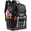 VEVOR Tool Backpack, 56 Pockets, Heavy-duty Tools Storage Organizer Bags with Molded Base, Electrician Jobsite Backpack for Construction Jobsite, Electrician, Industrial, Repairman, and HVAC Techs