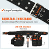 VEVOR Tool Belt with Suspenders 1680D Polyester, 29 Pockets, 29-54 inches Adjustable Waist Size, Tool Belts for Men, Heavy Duty Carpenter Tool Pouch for Carpenters, Electricians, and Gardening, Black