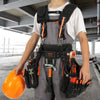 VEVOR Tool Belt with Suspenders 1680D Polyester, 29 Pockets, 29-54 inches Adjustable Waist Size, Tool Belts for Men, Heavy Duty Carpenter Tool Pouch for Carpenters, Electricians, and Gardening, Black