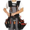 VEVOR Tool Belt with Suspenders 1680D Polyester, 29 Pockets, 29-54 inches Adjustable Waist Size, Tool Belts for Men, Heavy Duty Carpenter Tool Pouch for Carpenters, Electricians, and Gardening, Black