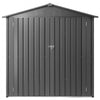 VEVOR 6 x 4 FT Metal Garden Shed, Outdoor Storage Shed with Lockable Doors & 4 Louver Vents, Peak Roof Metal Sheds Outdoors Storage, Storaged Sheds Clearance for Backyard, Garden, Patio, Bike, Gray