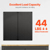 VEVOR Metal Pegboard Panels, 24" x 12" Pegboard, 2 Panels, Heavy Duty Steel Peg Board Wall Organizer, for Living Room Garage Tool Storage Workbench Office Organization Craft Room Kitchen Home, Black