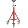 VEVOR Pipe Stand, V Head Pipe Jack Stand Adjustable Height 28-52 Inch, 2500LBS Pipe Jack Stands with Casters, Folding Portable Pipe Stands for 1/8 to 12 Inch Pipe Supporting