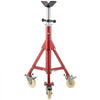 VEVOR Pipe Stand, V Head Pipe Jack Stand Adjustable Height 28-52 Inch, 2500LBS Pipe Jack Stands with Casters, Folding Portable Pipe Stands for 1/8 to 12 Inch Pipe Supporting
