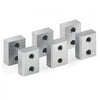 VEVOR Rebar Cutter Blades, 6 Pcs Replacement Jaw Blades for 3/4Inch 20mm #6 Electric Rebar Cutter, Double-sided, CR12MOV High-Hardness Steel, Fast Efficient with Screws and Spring Washer, Silver