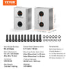 VEVOR Electric Rebar Cutter Blade, 6 PCS 25mm(1 inch) Cutting Diameter, HRC58-60 Hard Hydraulic Rebar Blade Replacement Jaw Blades with 12 Hexagon Screw and 12 Spring Washer, for Model RC-25