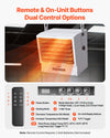 VEVOR Electric Garage Heater, 15000-Watt with Remote Control & 10 Hour Timer & Overheat Protection Wall/Ceiling Mounted Shop Heater, Commercial Fan-forced for Indoor Workshop Warehouse,240V White