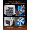 VEVOR Electric Garage Heater, 4800-Watt with Remote Control & 10 Hour Timer & Overheat Protection Wall/Ceiling Mounted Shop Heater, Commercial Fan-forced for Indoor Workshop  Warehouse,240V White