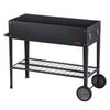 VEVOR Raised Garden Bed, 42.5 x 19.5 x 31.5 inch Galvanized Metal Planter Box, Elevated Outdoor Planting Boxes with Legs, for Growing Flowers/Vegetables/Herbs in Backyard/Garden/Patio/Balcony, Black
