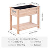 VEVOR Raised Garden Bed, 34 x 18 x 30 in Wooden Planter Box, Elevated Outdoor Planting Boxes with Legs, for Growing Flowers/Vegetables/Herbs in Backyard/Garden/Patio/Balcony, Burlywood