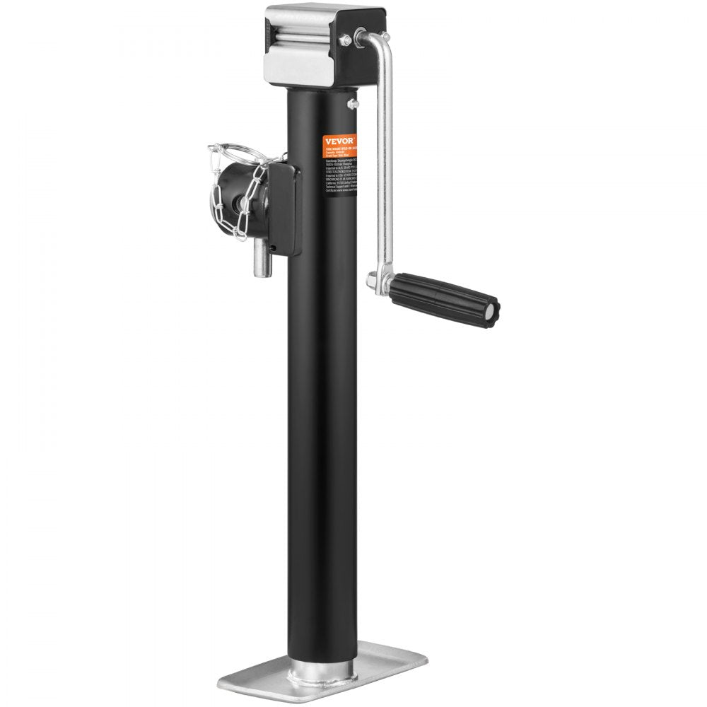 VEVOR Trailer Jack, Trailer Tongue Jack Welding-on 5000 lb Weight Capacity, Trailer Jack Stand with Handle for lifting RV Trailer, Horse Trailer, Utility Trailer, Yacht Trailer