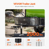 VEVOR Trailer Jack, 2000 lbs Dynamic Load Capacity, Weld-on Pipe-Mount Swivel Trailer Jack, 10" Lift Trailer Jack Stand with Handle for RV Trailer, Horse Trailer, Utility Trailer, and Yacht Trailer