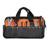 VEVOR Tool Bag, 15.7 Inch, 33-Pocket Portable Tool Box Organizer Storage, Toolbox with Soft Handle, Large Zipper, Adjustable Shoulder Strap, Carrying Toolbag, for Men Women Dad Husband Fathers Day