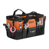 VEVOR Tool Bag, 15.7 Inch, 33-Pocket Portable Tool Box Organizer Storage, Toolbox with Soft Handle, Large Zipper, Adjustable Shoulder Strap, Carrying Toolbag, for Men Women Dad Husband Fathers Day