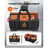 VEVOR Tool Bag, 19.1 Inch, 33-Pocket Portable Large Tool Box Organizer Storage, Toolbox with Water-Resistant Base, Zipper, Adjustable Shoulder Strap Toolbag, for Men Women Dad Husband Fathers Day