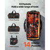 VEVOR Tool Bag, 20 Inch, 33-Pocket Portable Large Tool Box Organizer Storage, Toolbox with Big Zipper, Adjustable Shoulder Strap, Water-Resistant Carry Toolbag, for Men Women Dad Husband Fathers Day