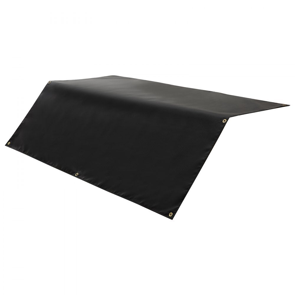 VEVOR Welding Blanket, 4 x 6 FT Silicone Coated Fiberglass Welding Blanket, Up to 1800°F Heat Resistant Safety Protection Blankets, Flame Retardant Fireproof Insulation Mat with Metal Grommets