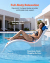 VEVOR pool lounger full-body relaxation ergonomic S-shaped design infographic