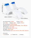 VEVOR pool lounge chairs dimensions and specifications infographic (CF136B)