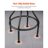 VEVOR Shop Stool with Backrest, Pneumatic Garage Seat/Work Stool with 300 lbs Capacity, Adjustable Height Roller Creeper Seat, 360° Swivel Padded Workshop Stool, for Garage, Shop & Auto Repair, Black