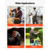 VEVOR Tool Pouch with Belt, 14 Pockets Professional Tool Belt Pouch for Men, Heavy Duty Detachable Adjustable Utility Work Bag for Electrician, Carpenter, Construction, Adjusts Waist 32 to 50 Inches