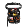 VEVOR Tool Pouch with Belt, 14 Pockets Professional Tool Belt Pouch for Men, Heavy Duty Detachable Adjustable Utility Work Bag for Electrician, Carpenter, Construction, Adjusts Waist 32 to 50 Inches